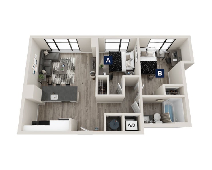 Berkeley - 2x1 Floor plan