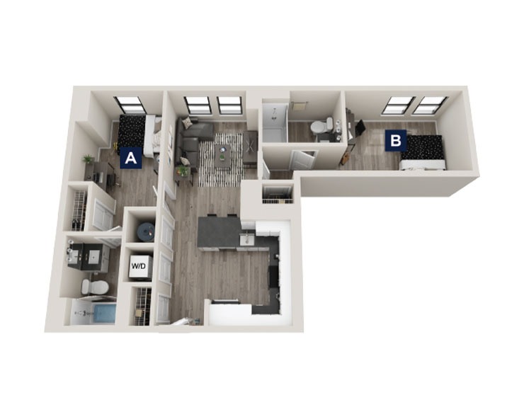 Bexley - 2x2 Floor plan