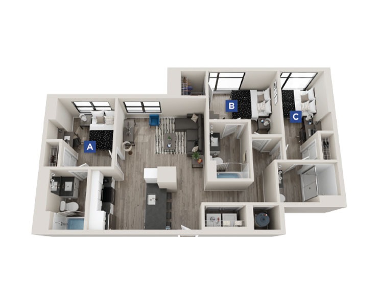 Chelsea - 3x3 Floor plan