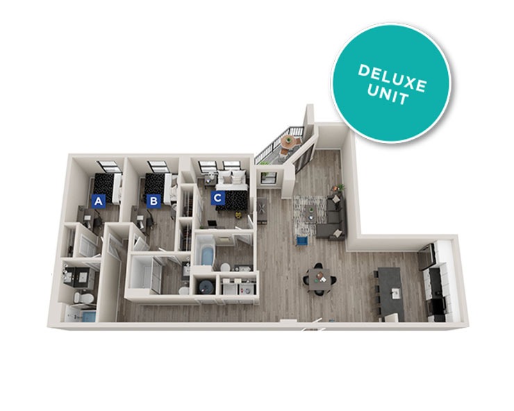 Chastain - 3x3 Floor plan