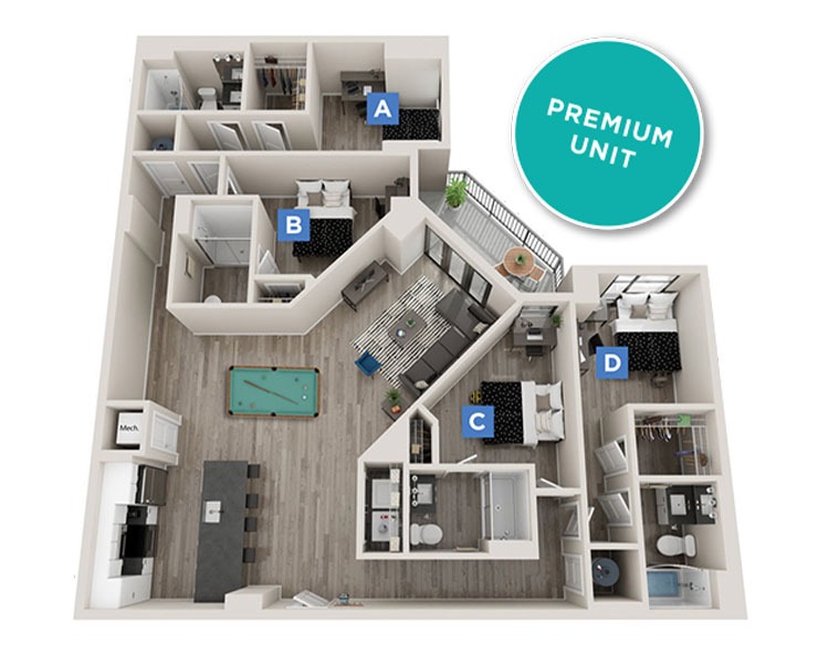 Denmark - 4x4 Floor plan