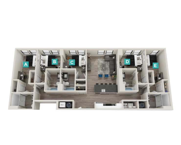 Edgewood 1 - 5x5 Floor plan
