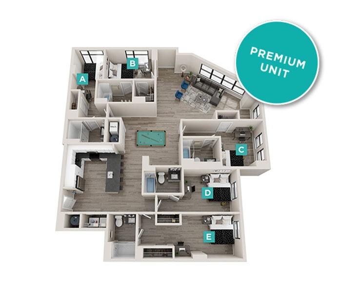 Eastlake - 5x5 Floor plan