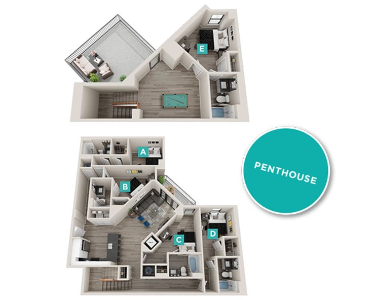 Fulham 1 - 5x5 Floor plan
