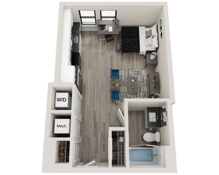 Soho - Studio Floor plan